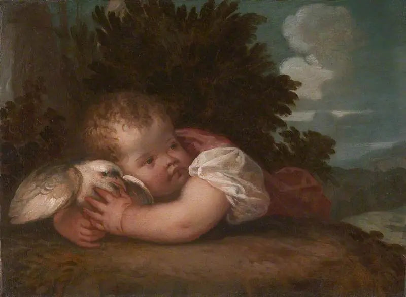Un garçon avec un oiseau - Titian - Alpha Reproduction