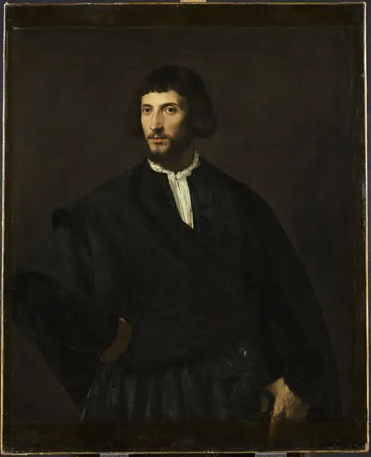 Portrait of a man, hand on the belt - Titian