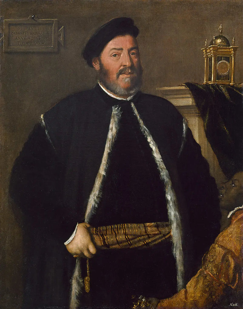 Portrait of Fabrizio Salvaresio - Titian