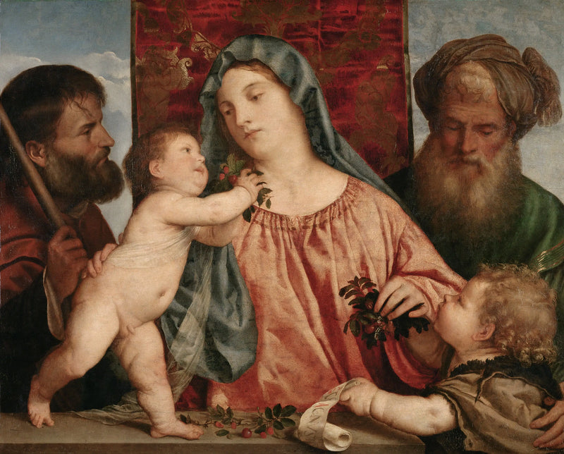 The Virgin with Cherries - Titian