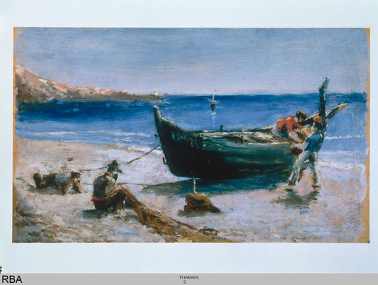 Reproduction du tableau « Barque de pêche - Henri de Toulouse-Lautrec » par Alpha Reproduction en peinture à l’huile