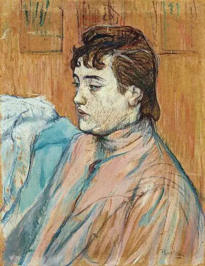Reproduction du tableau « Portrait d'une prostituée - Henri de Toulouse-Lautrec » par Alpha Reproduction en peinture à l’huile