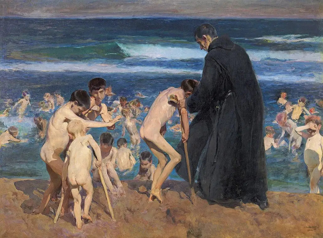 Reproduction du tableau « Triste héritage - Joaquín Sorolla » par Alpha Reproduction en peinture à l’huile