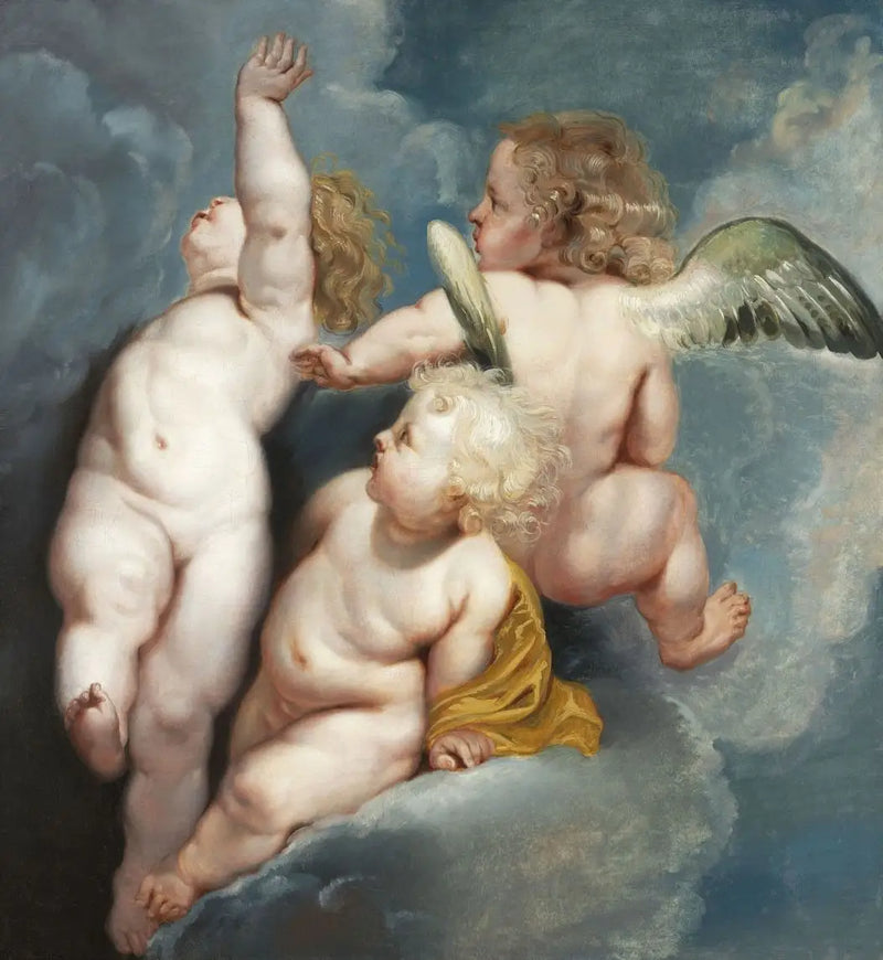 Three Angels Hovering - Peter Paul Rubens