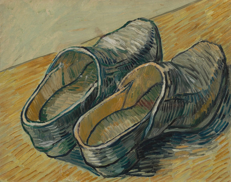 A pair of leather clogs - Vincent van Gogh