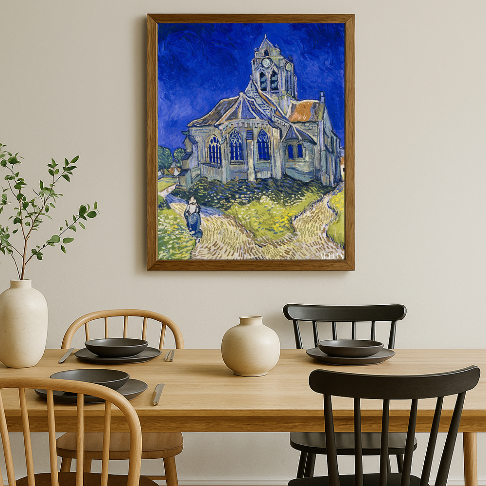 🖼️ The Church at Auvers-sur-Oise – Vincent van Gogh (1890)