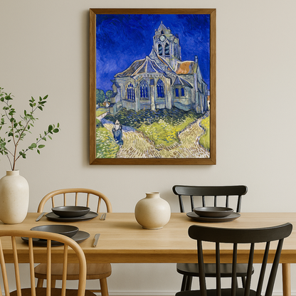 🖼️ The Church at Auvers-sur-Oise – Vincent van Gogh (1890)