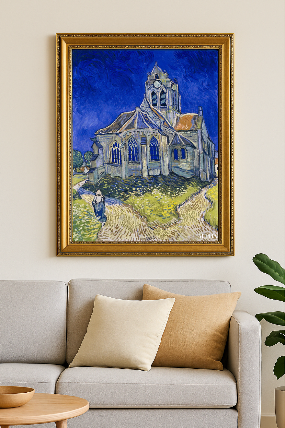 🖼️ The Church at Auvers-sur-Oise – Vincent van Gogh (1890)