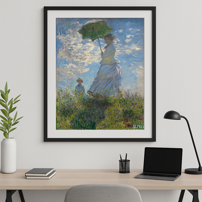 Woman with a Parasol – Claude Monet, 1875
