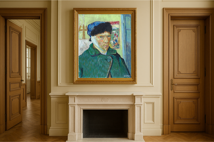 🎨 Self-Portrait with Bandaged Ear – Vincent van Gogh (1889)