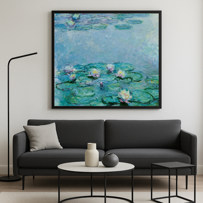 🌸 Water Lilies – Close-up detail of flowers, Claude Monet