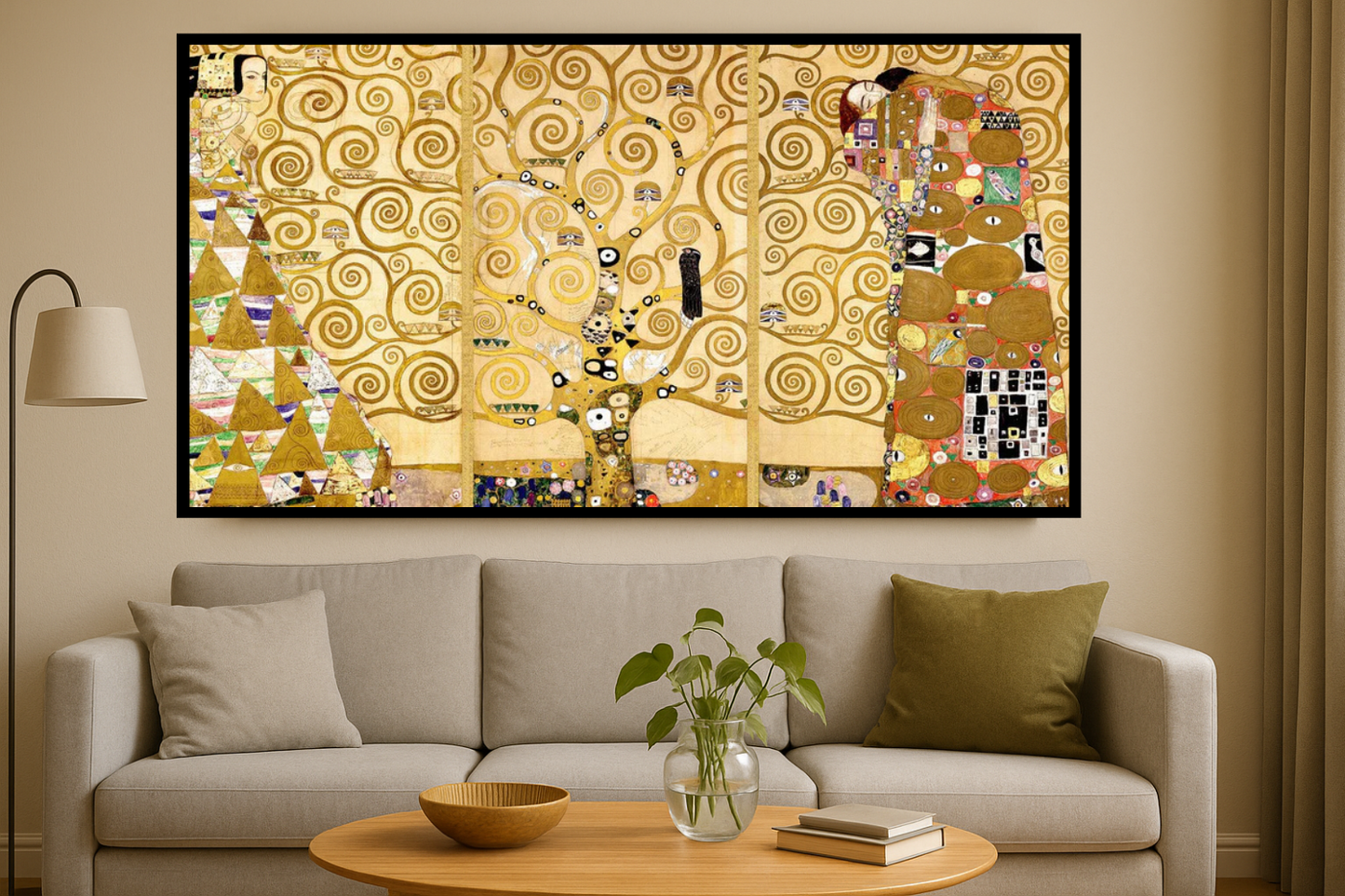 🌳✨ The Tree of Life – Stoclet Frieze – Gustav Klimt (1905–1909)