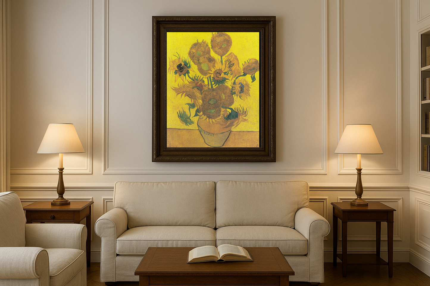 🌻 Vase with Fifteen Sunflowers – Vincent van Gogh (1888)