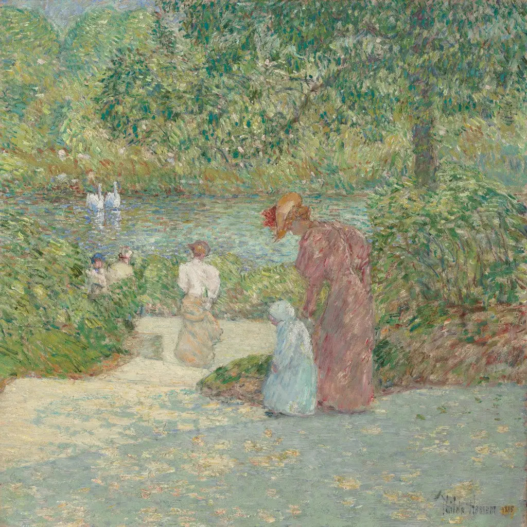 Descendre les marches Central Park - Childe Hassam - Alpha Reproduction