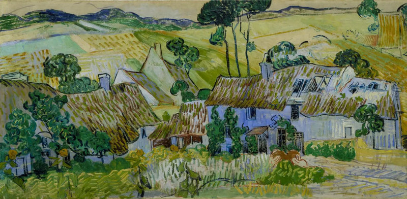 Cottages on a Hill - Vincent van Gogh