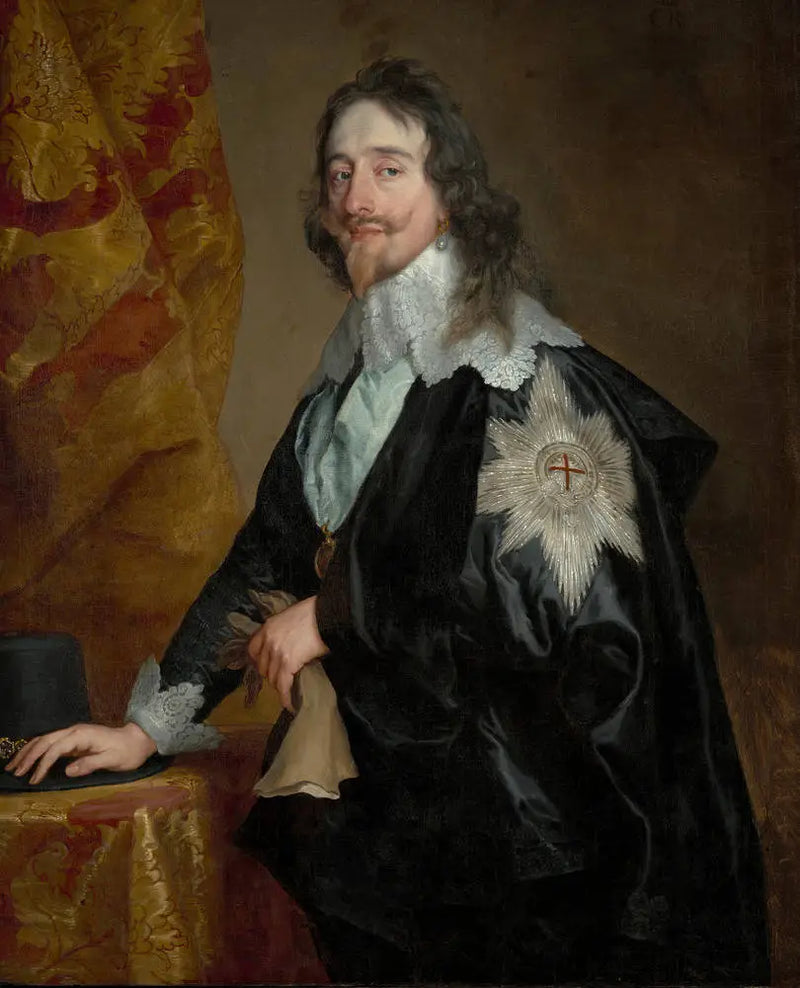 Portrait of King Charles I (1600-1649), with the Order of the Garter - Antoine van Dyck