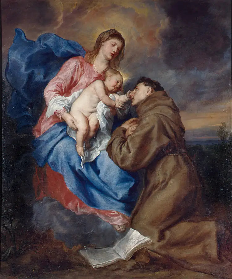 The Vision of Saint Anthony of Padua, circa 1629 - Antoine van Dyck