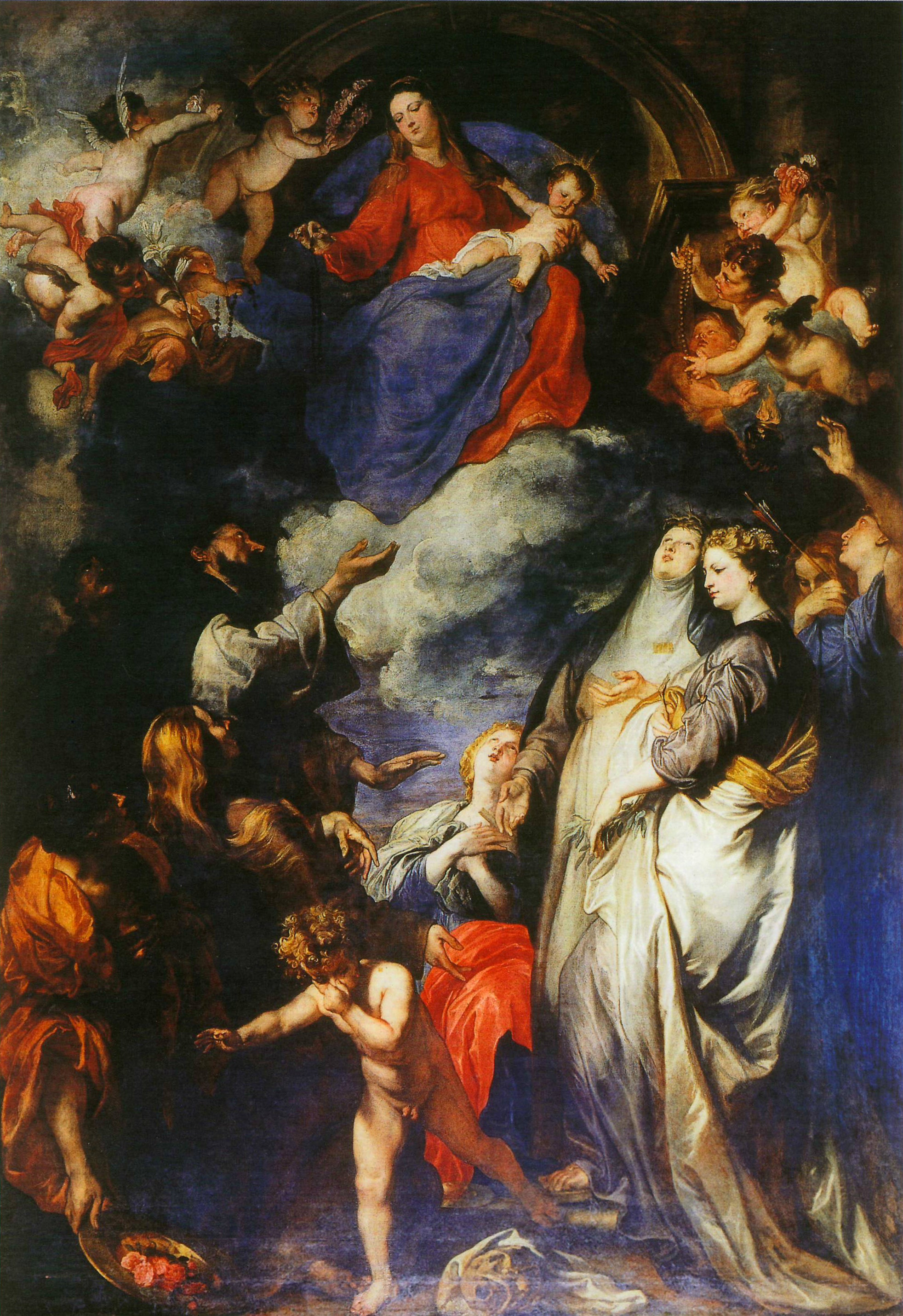 La Vierge du Rosaire - Antoine van Dyck