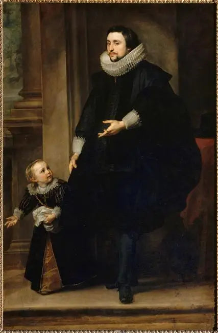 Portrait of a gentleman with his son - Antoine van Dyck