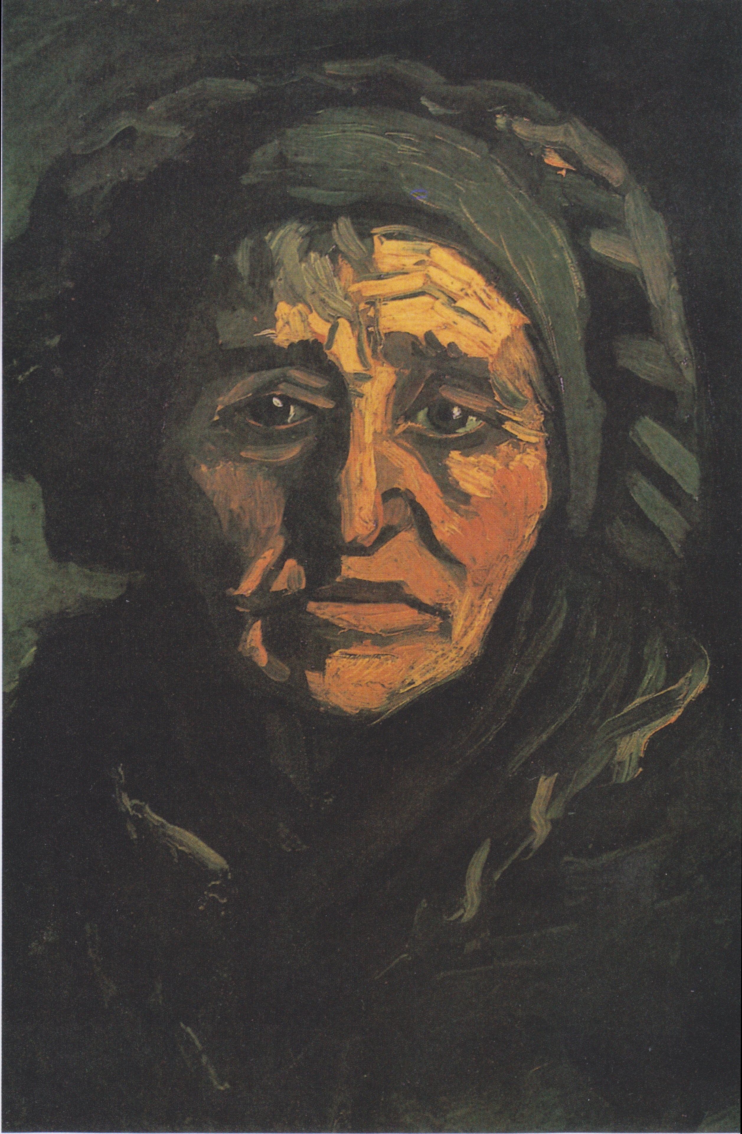 Reproduction du tableau « Tête de femme (KM 111.262) - Vincent van Gogh » par Alpha Reproduction en peinture à l’huile