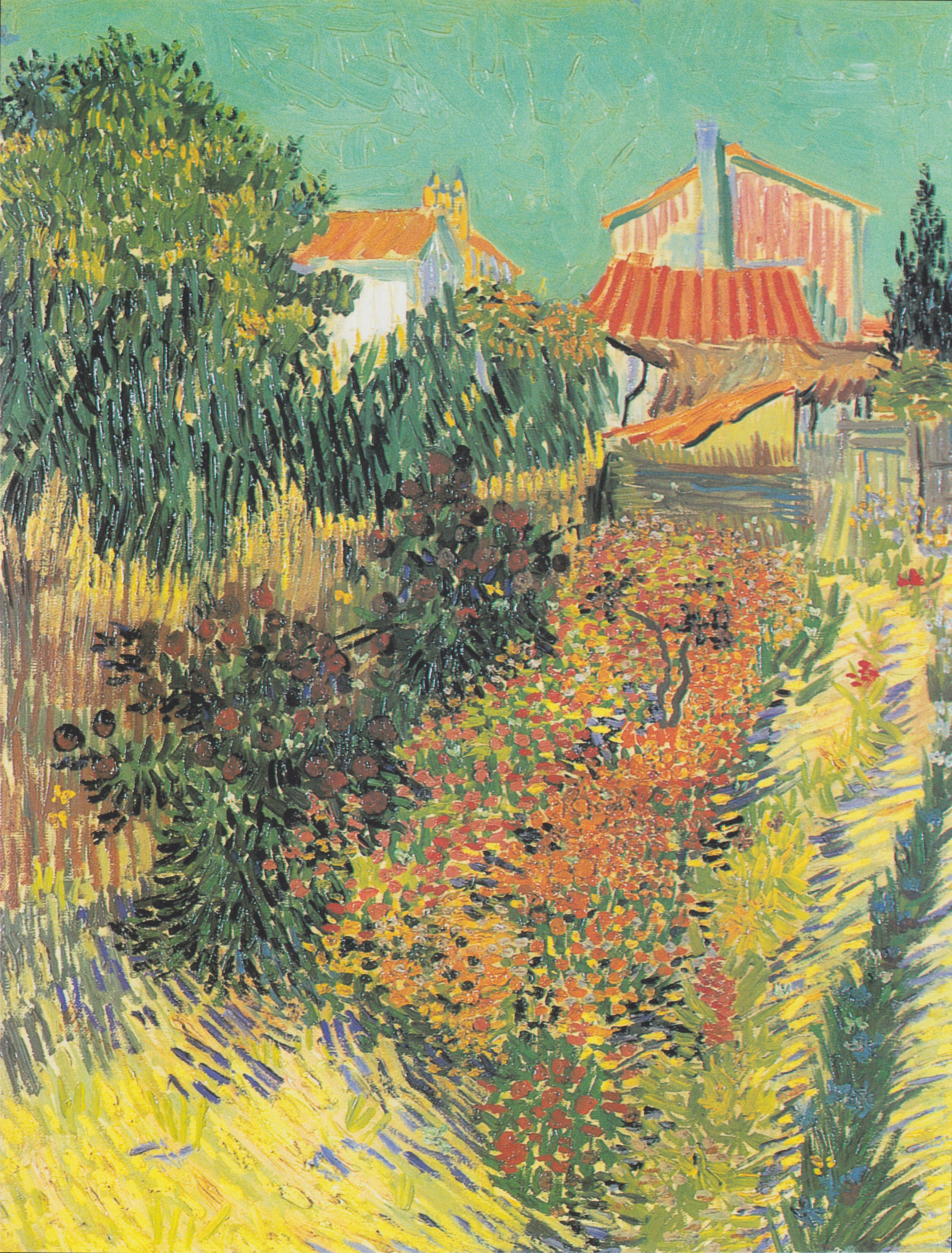 Garden behind a house - Vincent van Gogh