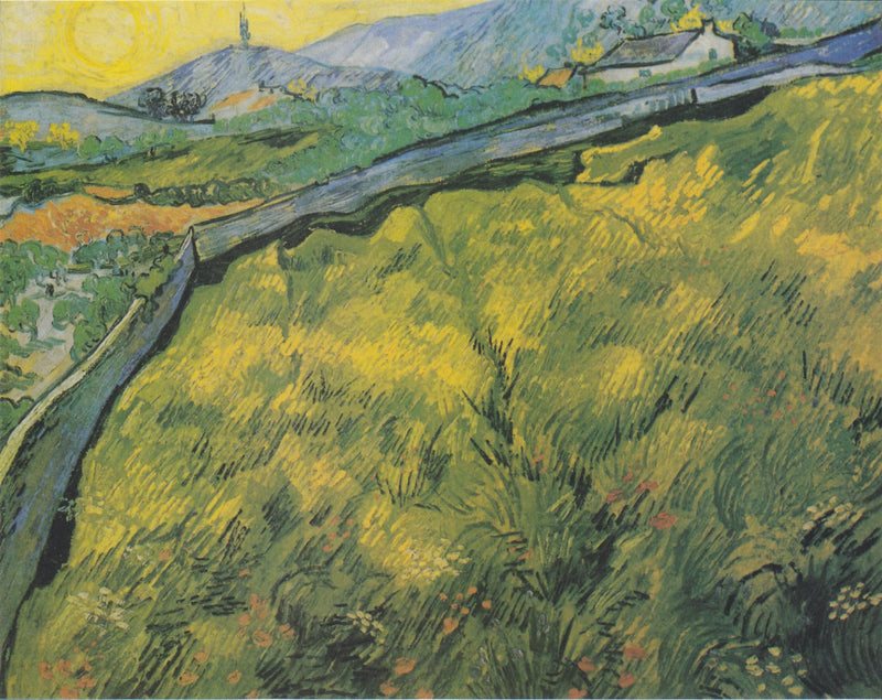 Spring Wheat Field at Sunrise - Vincent van Gogh