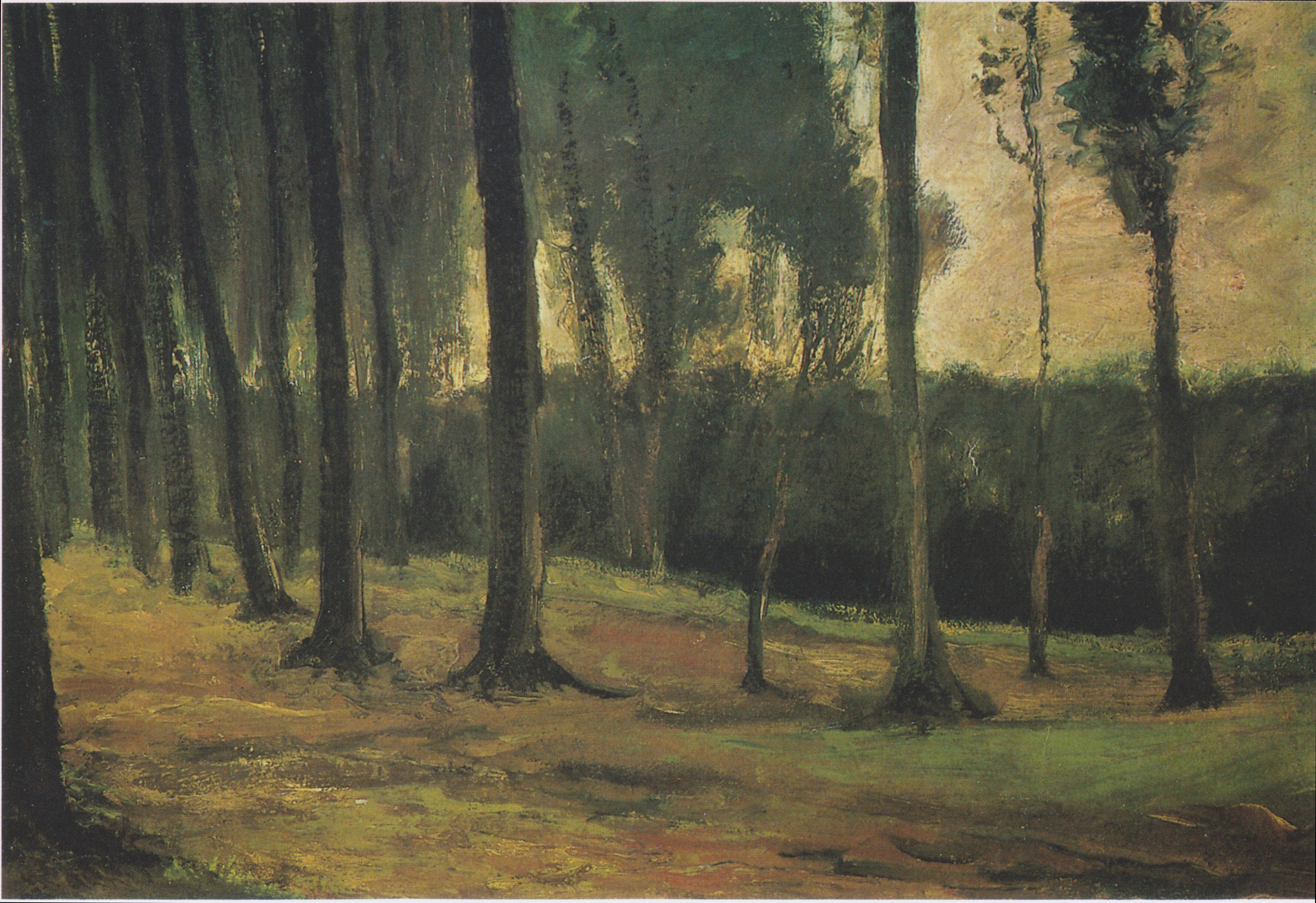 Reproduction du tableau « lisière d'un bois - Vincent van Gogh » par Alpha Reproduction en peinture à l’huile