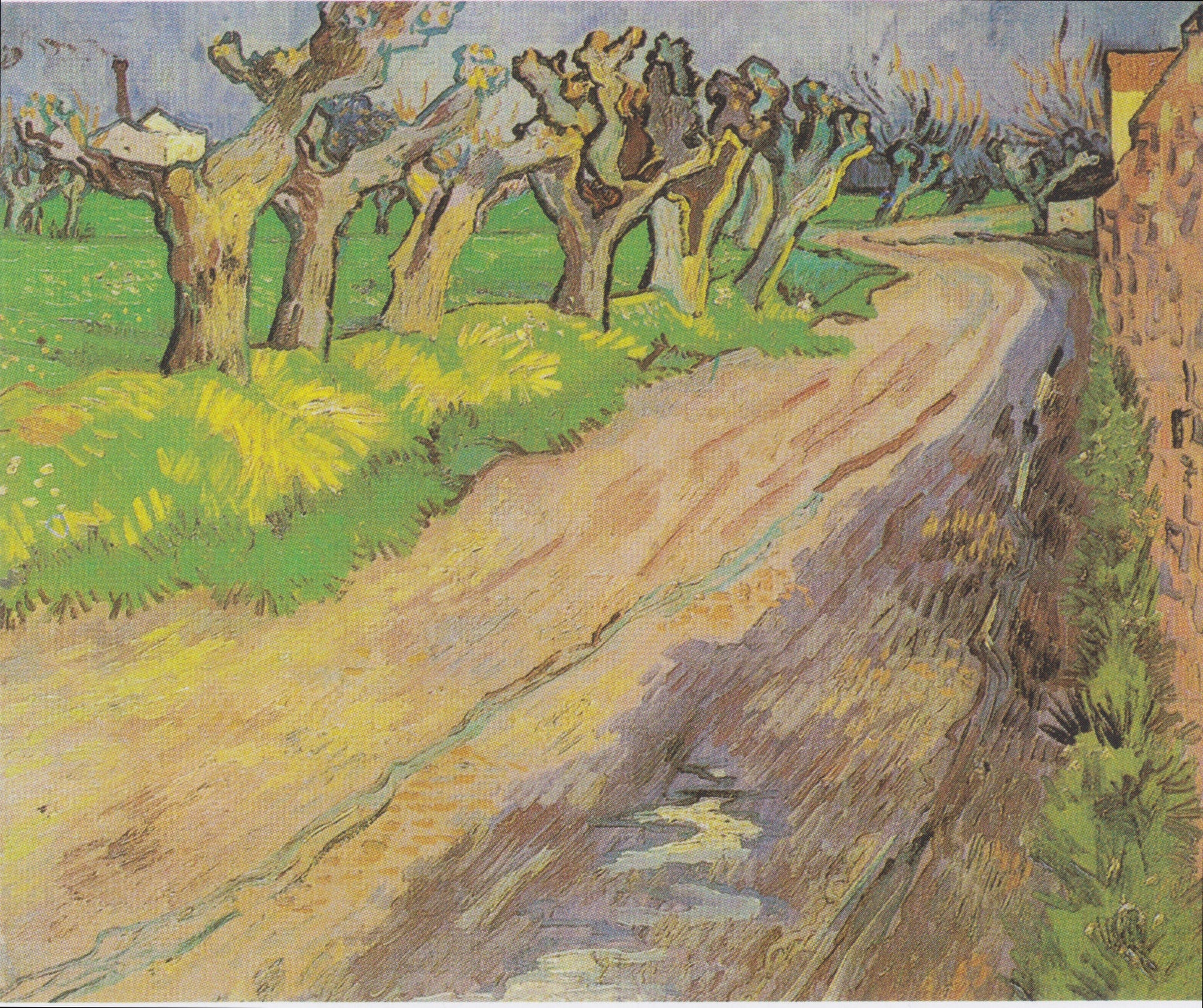 Reproduction du tableau « Saules têtards - Vincent van Gogh » par Alpha Reproduction en peinture à l’huile