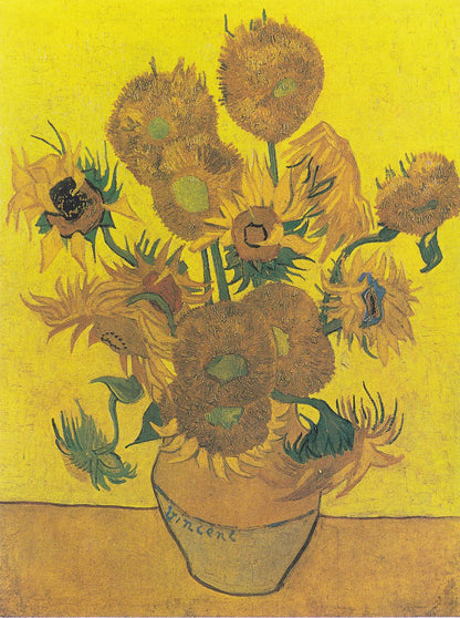 🌻 Vase with Fifteen Sunflowers – Vincent van Gogh (1888)