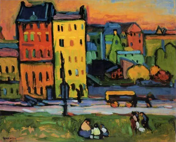 houses in Munich - Vassily Kandinsky