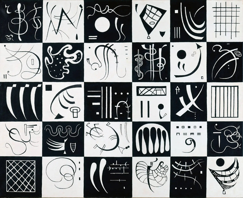 Reproduction du tableau « Trente - Vassily Kandinsky » par Alpha Reproduction en peinture à l’huile