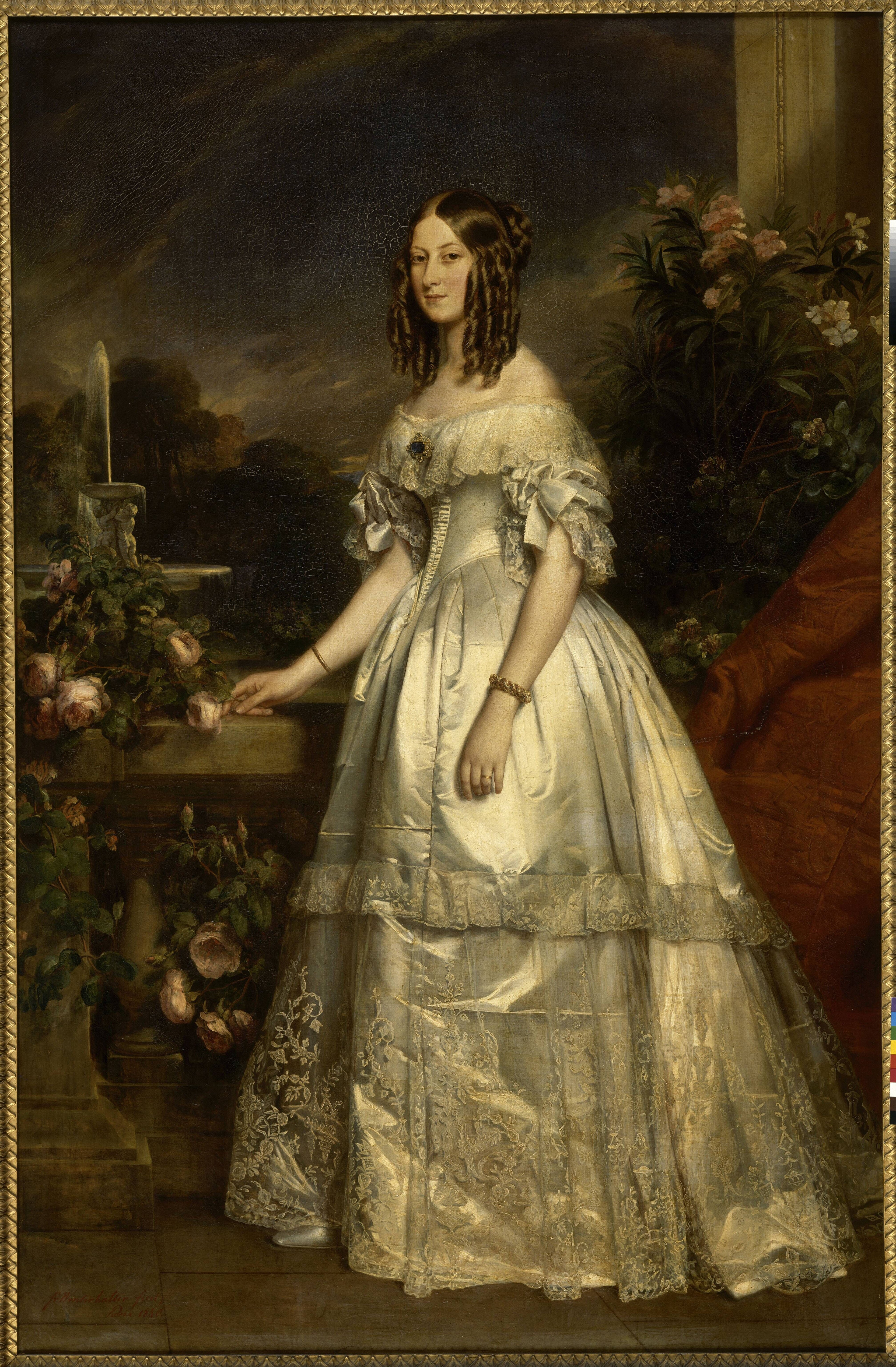 Victoire-Auguste-Antoinette de Saxe-Cobourg-Gotha, duchesse de Nemours - Franz Xaver Winterhalter