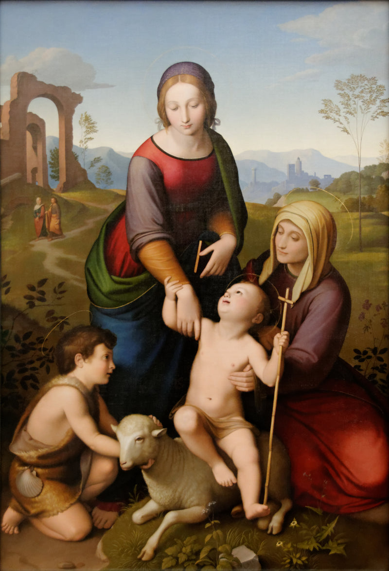 Virgin Mary, Saint Elizabeth, Jesus, John the Baptist - Johann Friedrich Overbeck