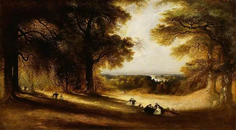 Landscape: View in Richmond Park - John Martin