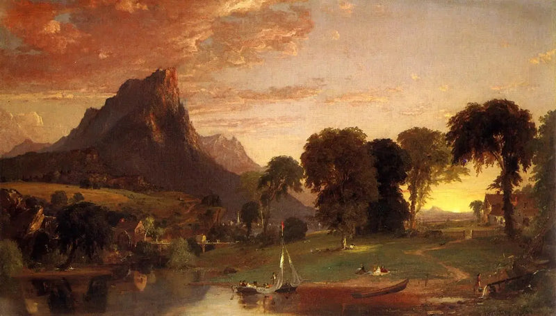 View near Sherburne, Chenango County - Jasper Francis Cropsey