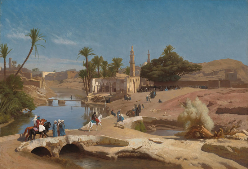 View of Médinet El-Fayoum - Jean-Léon Gérôme
