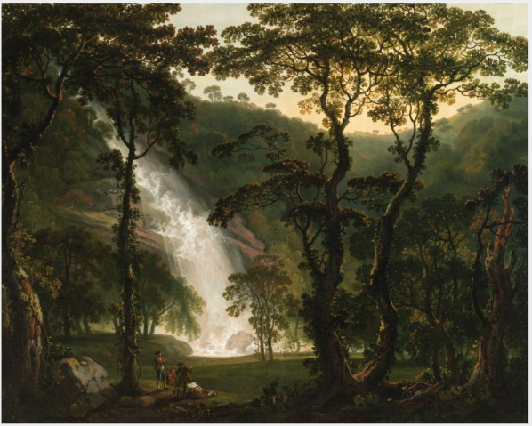 Vue de la cascade de Powerscourt, George Barret, 1760