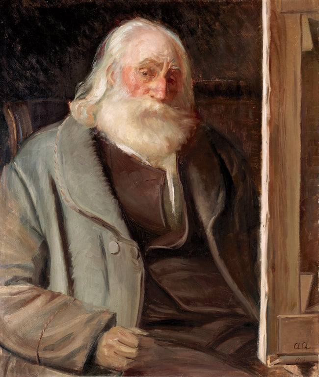 Kyhn in her studio - Anna Ancher