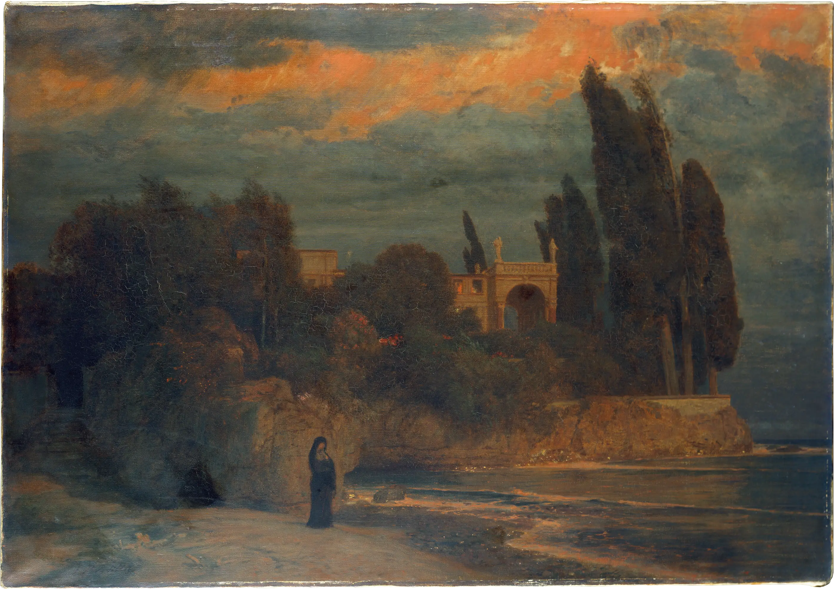 Villa au bord de la mer III - Arnold Böcklin - Alpha Reproduction