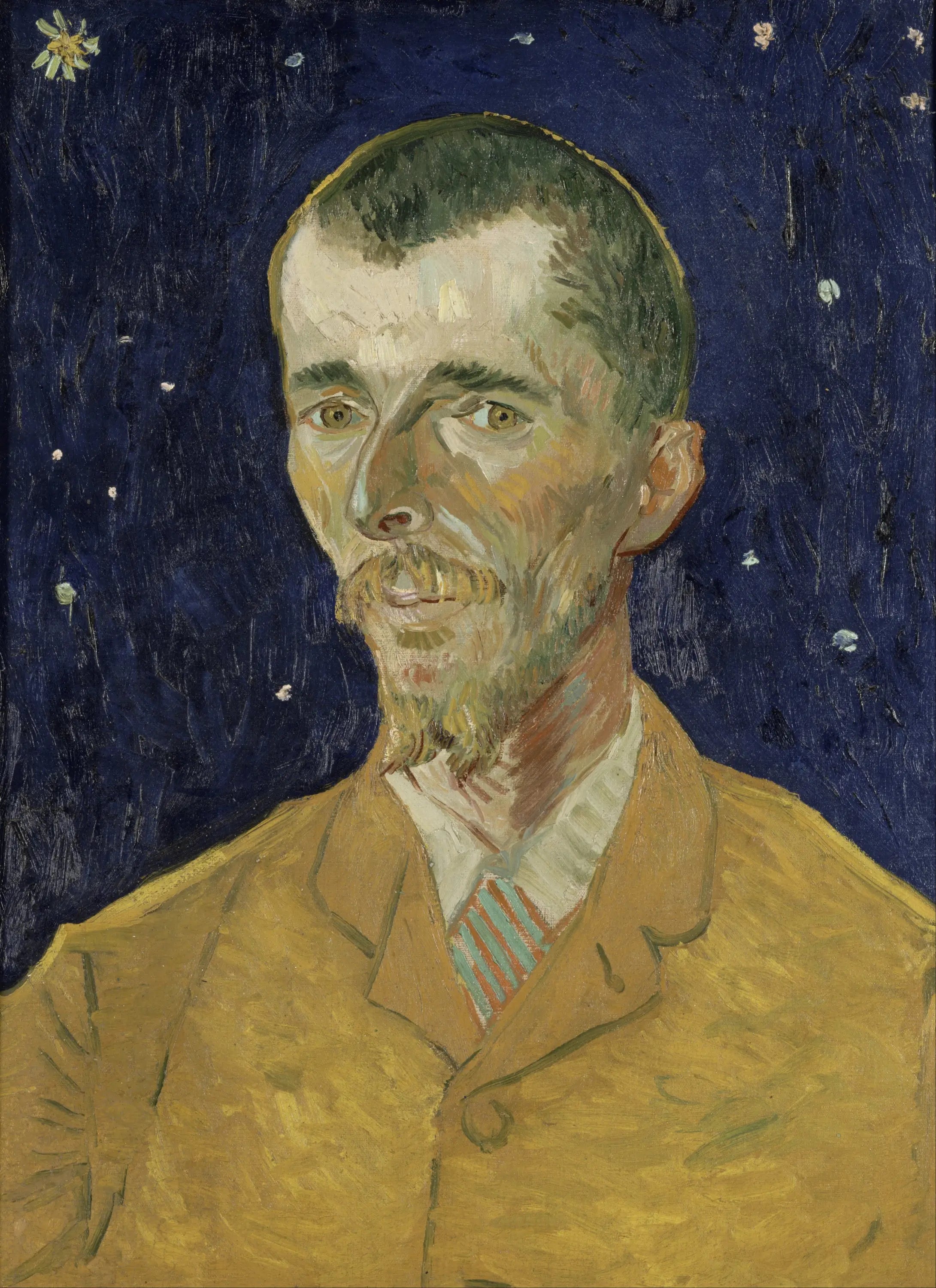 Reproduction du tableau « Portrait d'Eugène Boch - Vincent van Gogh » par Alpha Reproduction en peinture à l’huile