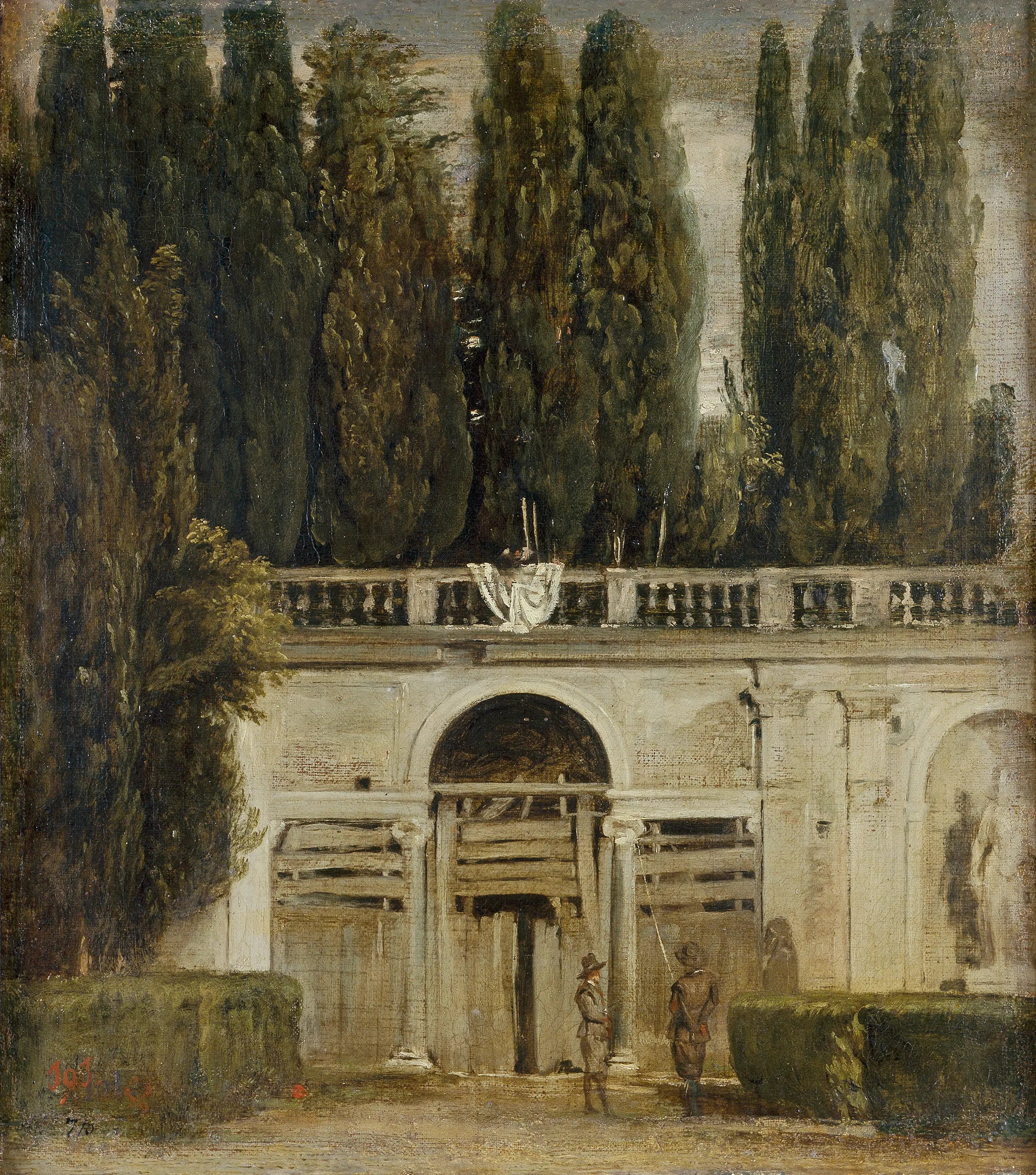 Vue sur le jardin de la villa Médicis à Rome - Diego Velázquez - Alpha Reproduction