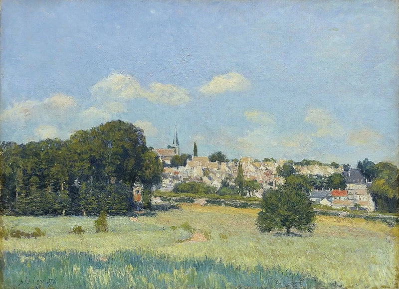 View of Marly-le-Roi under the Sun - Alfred Sisley