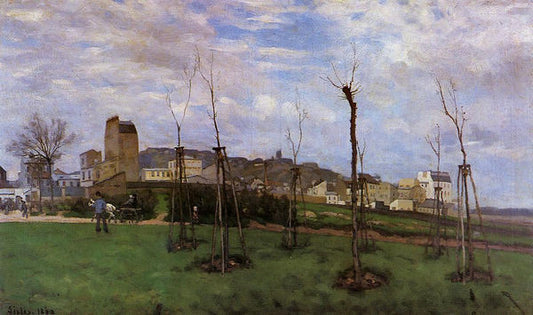 Vue de Montmartre, depuis la Cité des Fleurs aux Batignolles - Alfred Sisley