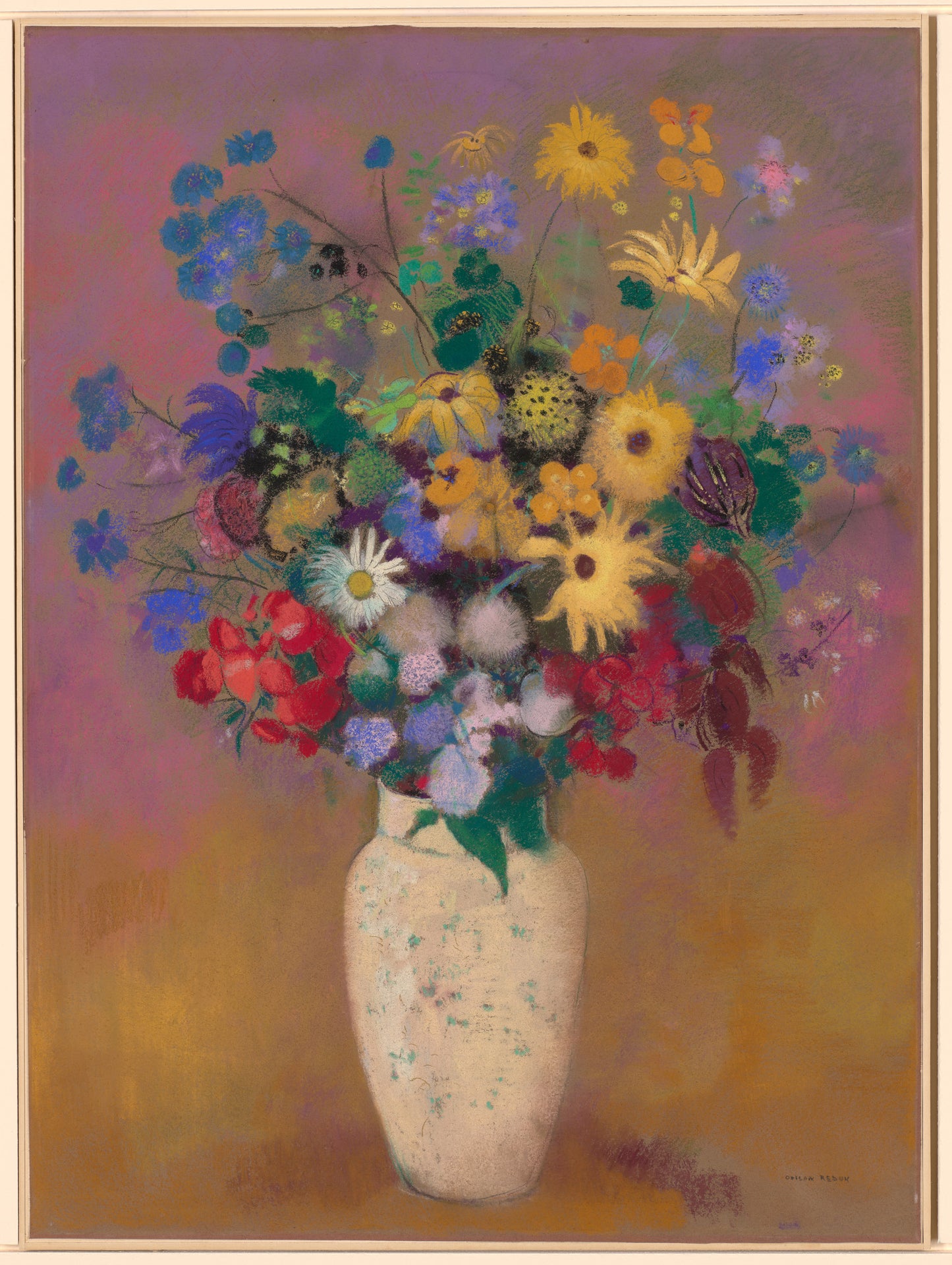 🌺 Vase de Fleurs – Odilon Redon