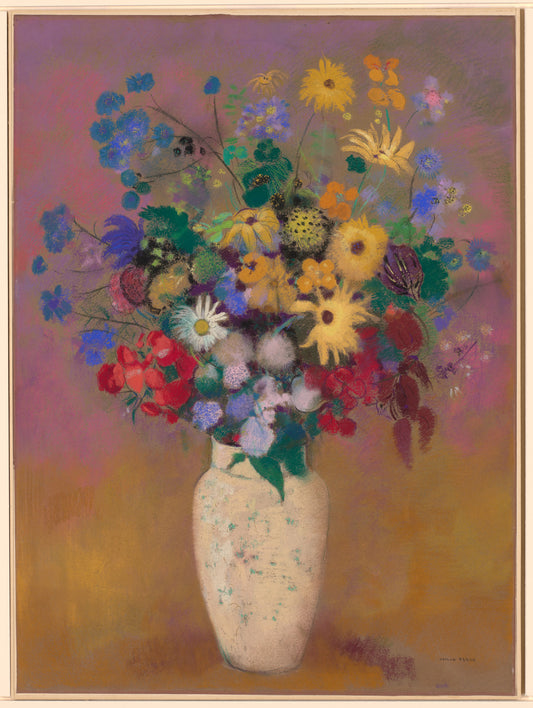 🌺 Vase de Fleurs – Odilon Redon