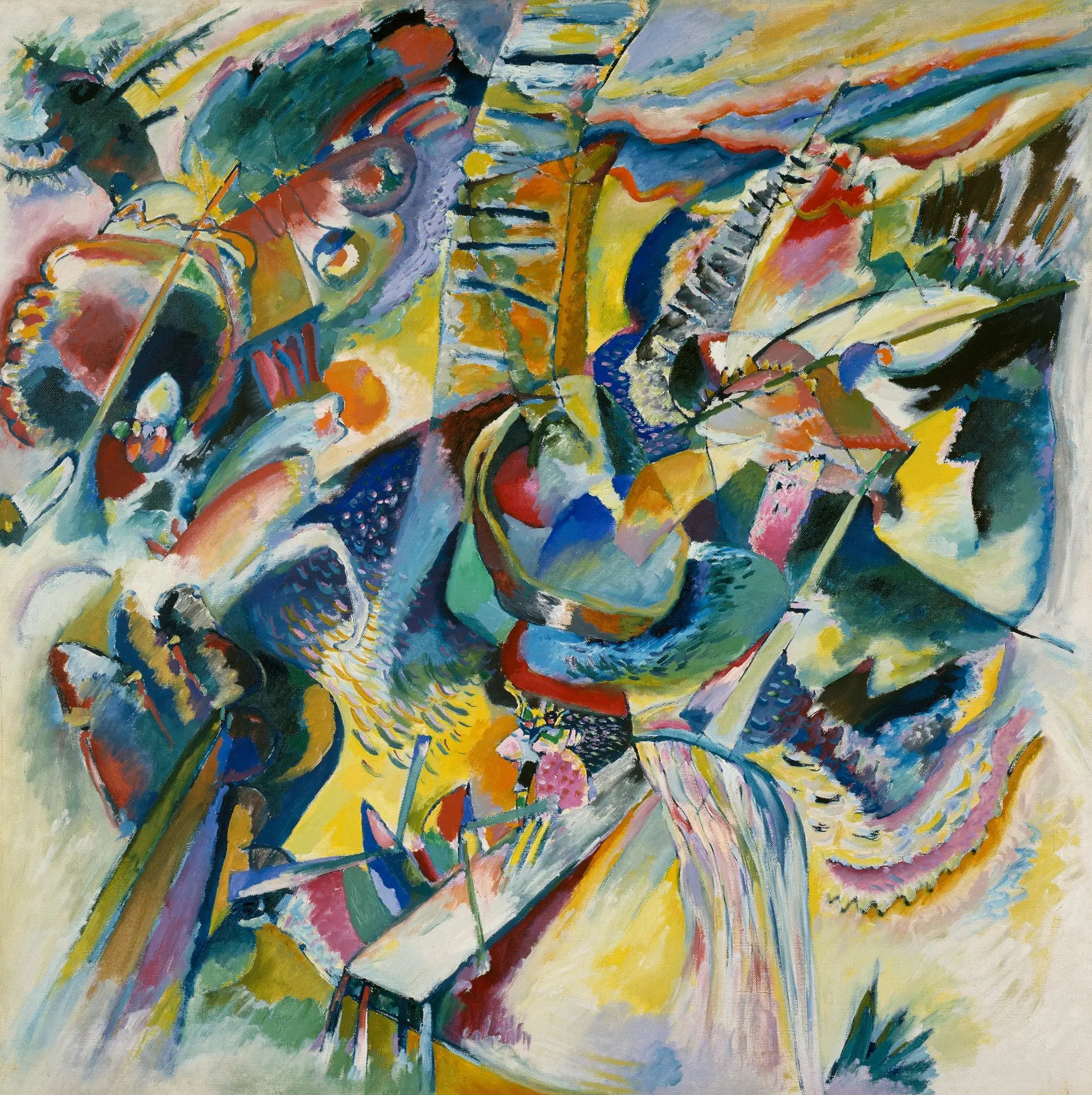 Reproduction du tableau « Gorge (Improvisation) - Vassily Kandinsky » par Alpha Reproduction en peinture à l’huile