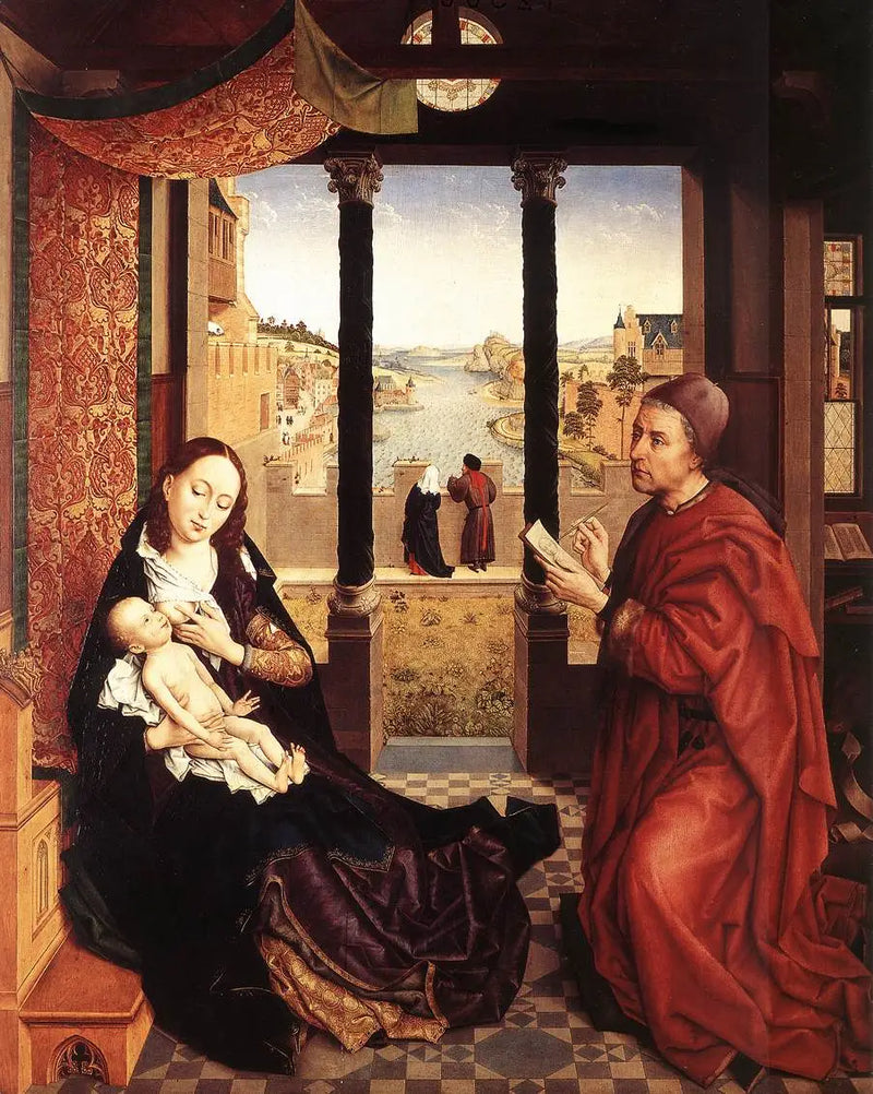 Saint Luke Drawing the Portrait of the Madonna - Rogier van der Weyden