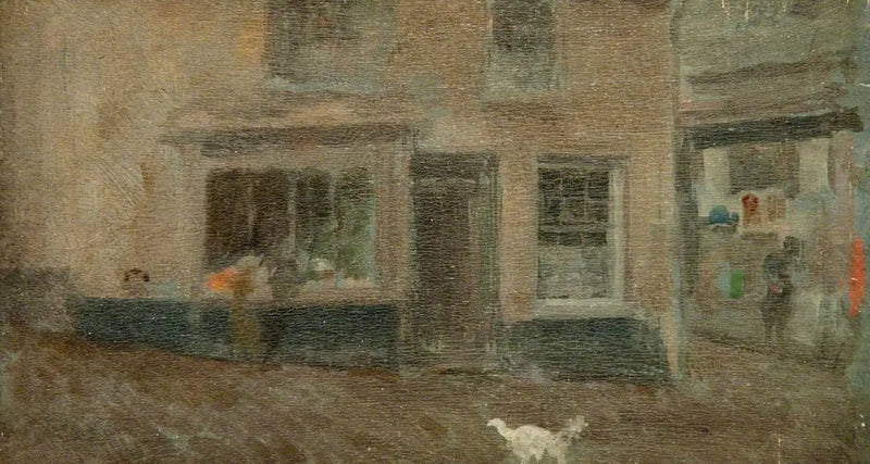 A Gray Note: Village Street, January - James Abbott McNeill Whistler