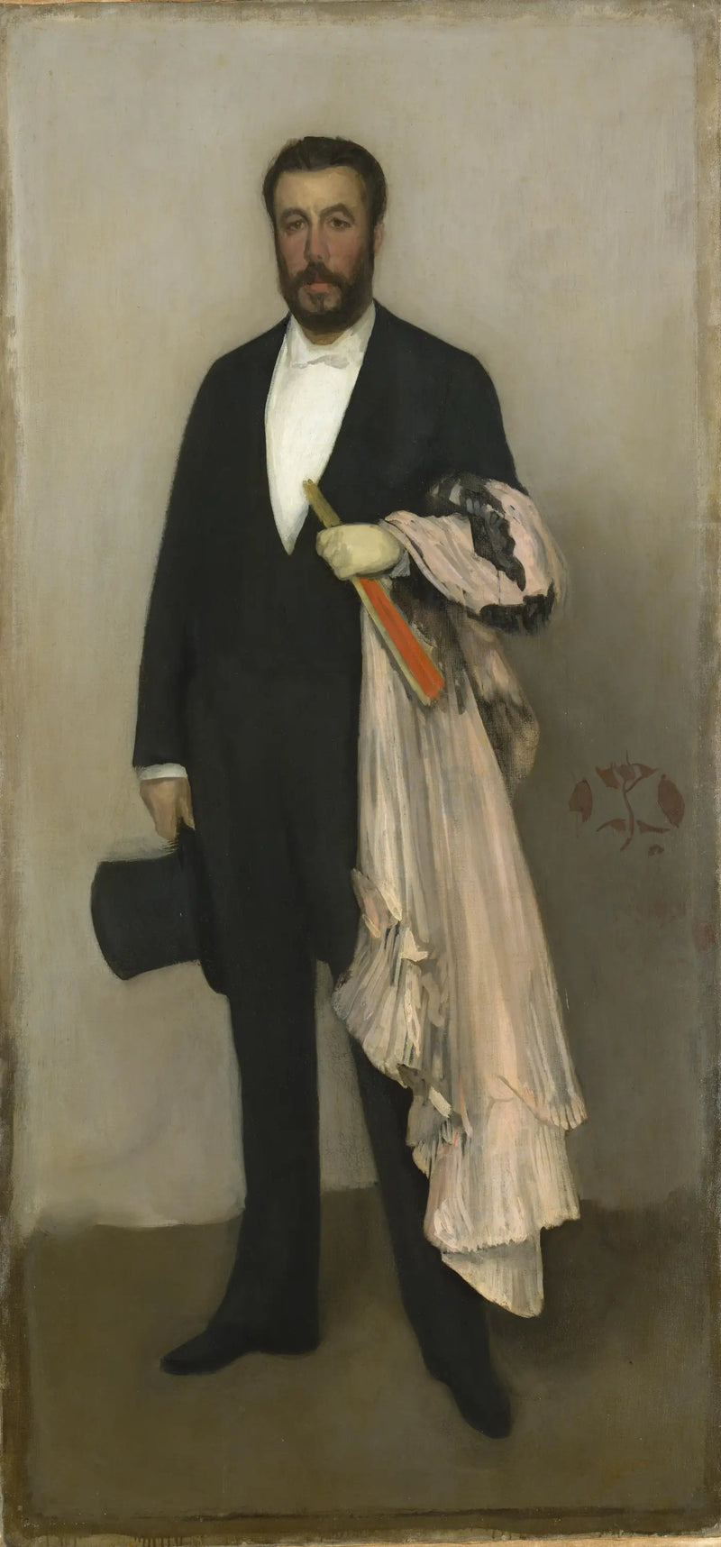 Color Arrangement in Flesh and Black: Portrait of Théodore Duret - James Abbott McNeill Whistler