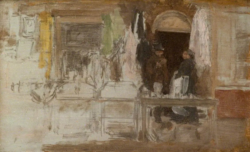 The Old Clothing Shop, Houndsditch - James Abbott McNeill Whistler